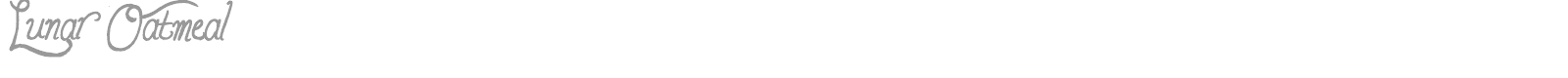Lunar Oatmeal font preview